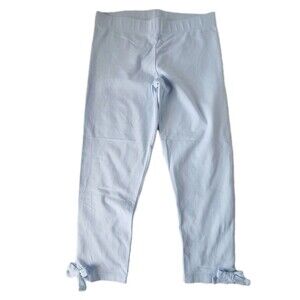 Lilly Pulitzer Girls Light Blue Capri Leggings Size L 8-10 NWOT